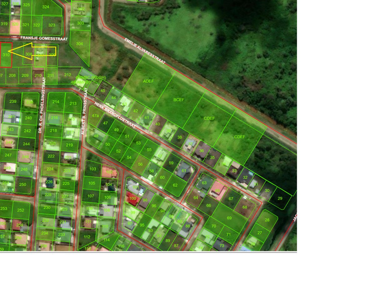Eigendom, Fransje Gomesstraat in Paramaribo noord, perceel nr 310, groot 871 m2. Zeer goed gelegen in het noorden van Paramaribo. Alle nutsvoorziening - Foto 2