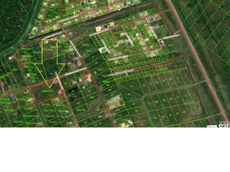 Eigendom, Naaldhoutweg (zijstr Vredenburg Serie B). 2x percelen ieder groot 455 m2. Stroom en water aanwezig. Bewoon gebied. Prijs per stuk