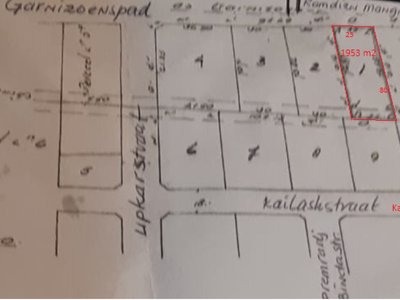 Eigendom, Garnizoenspad, op de hoofdweg,  gr. 1953 m2 (25x80m). Hoogte Upkarweg - Foto 2