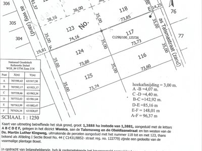 Eigendom. Monplaisirweg – Gowrieweg. Groot 400 m2.  Dichtbij Indra Gandhieweg. Bewoond en alle nutsvoorz. aanwezig - Foto 2