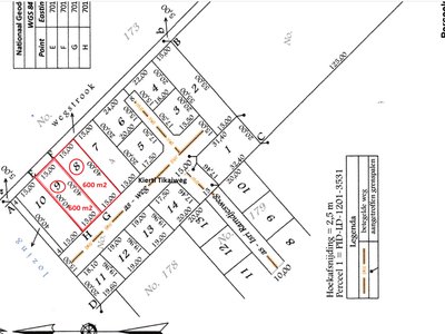 Grondhuur, 1466 m2, Tjong A Kietweg te Livorno. In een zijstraat 2e perceel (30x48m). Zeer goed gelegen,  dichtbij winkels, bar, bakkerij, onsbelang,  - Foto 2